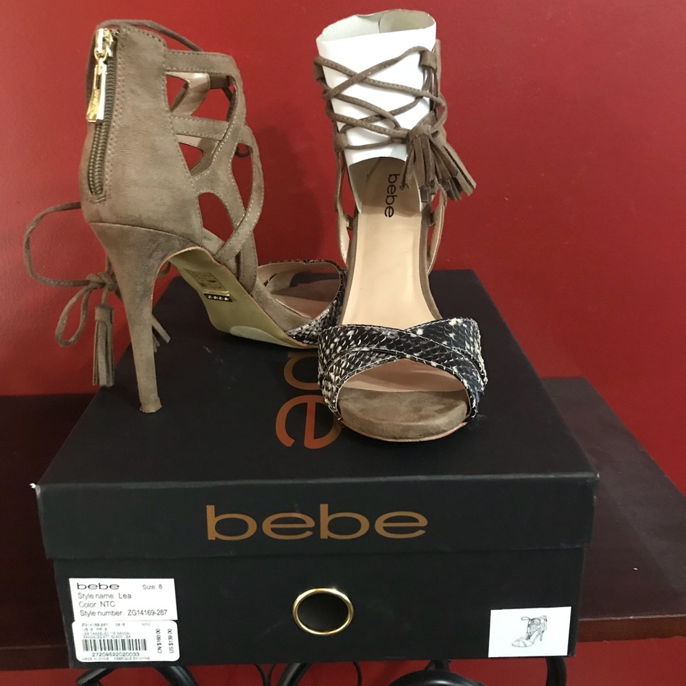 Bebe Lea Tasseled Tie Sandal